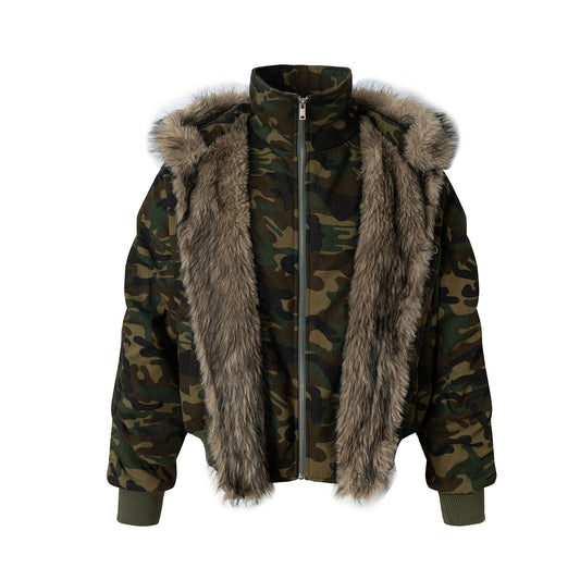 Two fake cotton jackets with cotton jackets