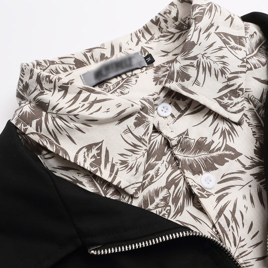 Fake two zipper jackets