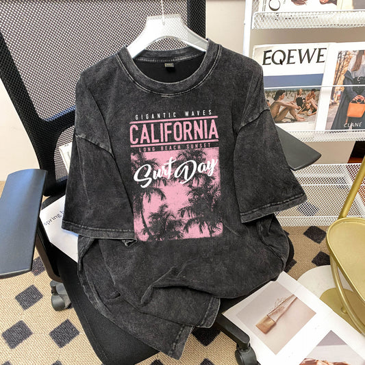Making vintage short sleeved t-shirts for women