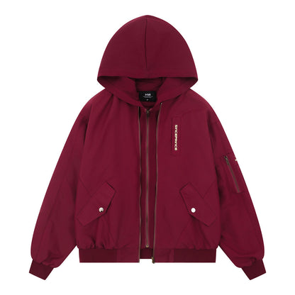 Fake two hooded jackets