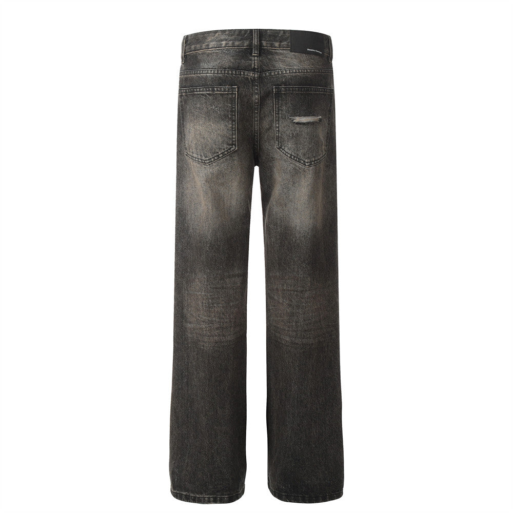 Distressed jeans