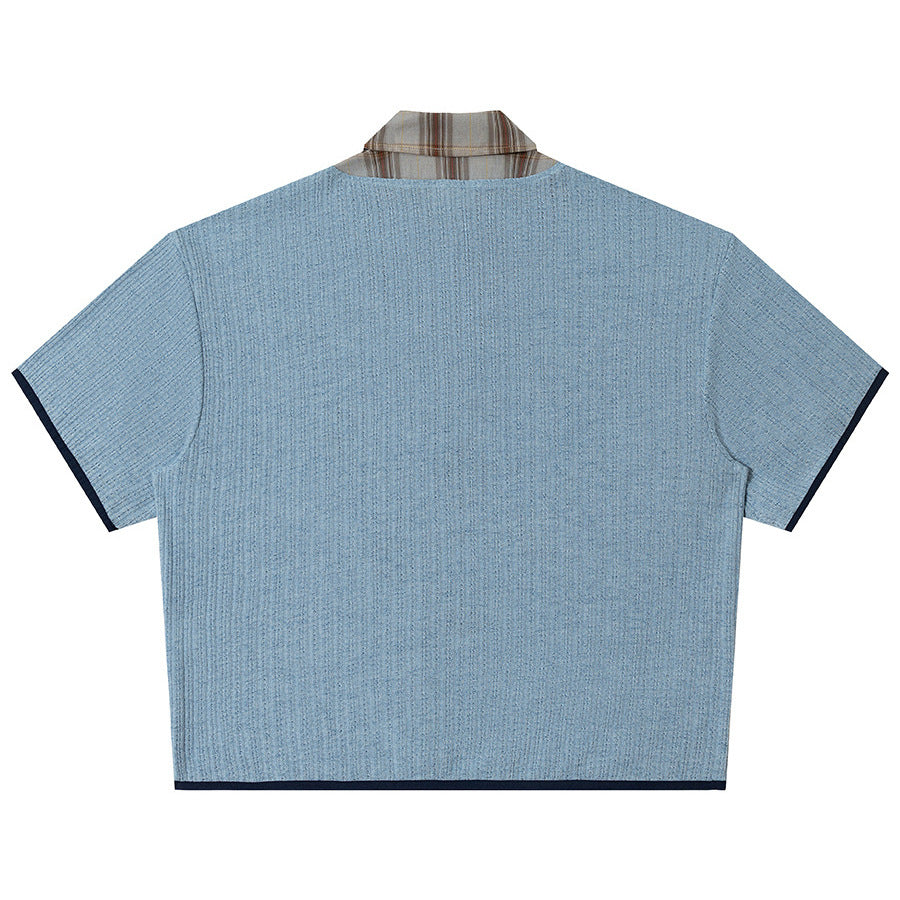 Fake two short sleeved T-shirts