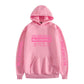 Korean popular girl group peripheral printed hoodies trendy couple hoodies