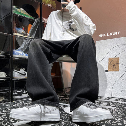 Black Jeans Men Oldschool Pants