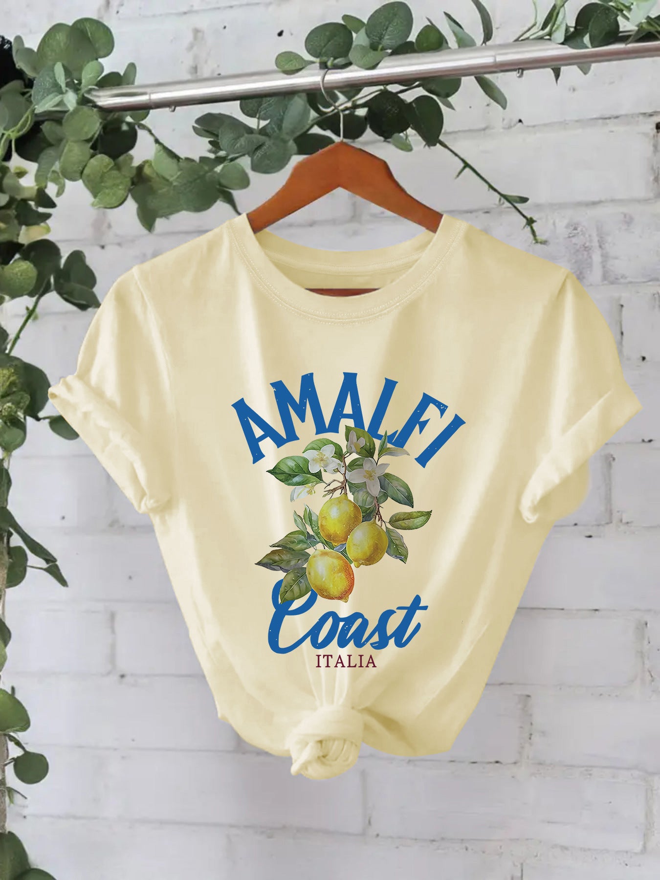 AMALFI Coast ITALIA Pure Cotton T-shirt