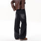Relaxed Straight Leg Jeans Men Long Pants