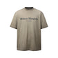Embroidered old and dirty t-shirts with letters