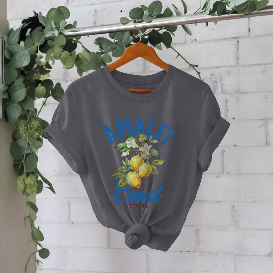 AMALFI Coast ITALIA Pure Cotton T-shirt