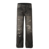 Distressed jeans