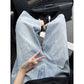 Wide-Leg 7/8 Denim Pants Men's Meteor Design Loose Shorts