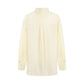 Belted Fitted Stripe Shirt Loose Slimming Sun Protection Top Date Outfit