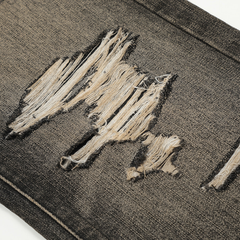 Distressed jeans