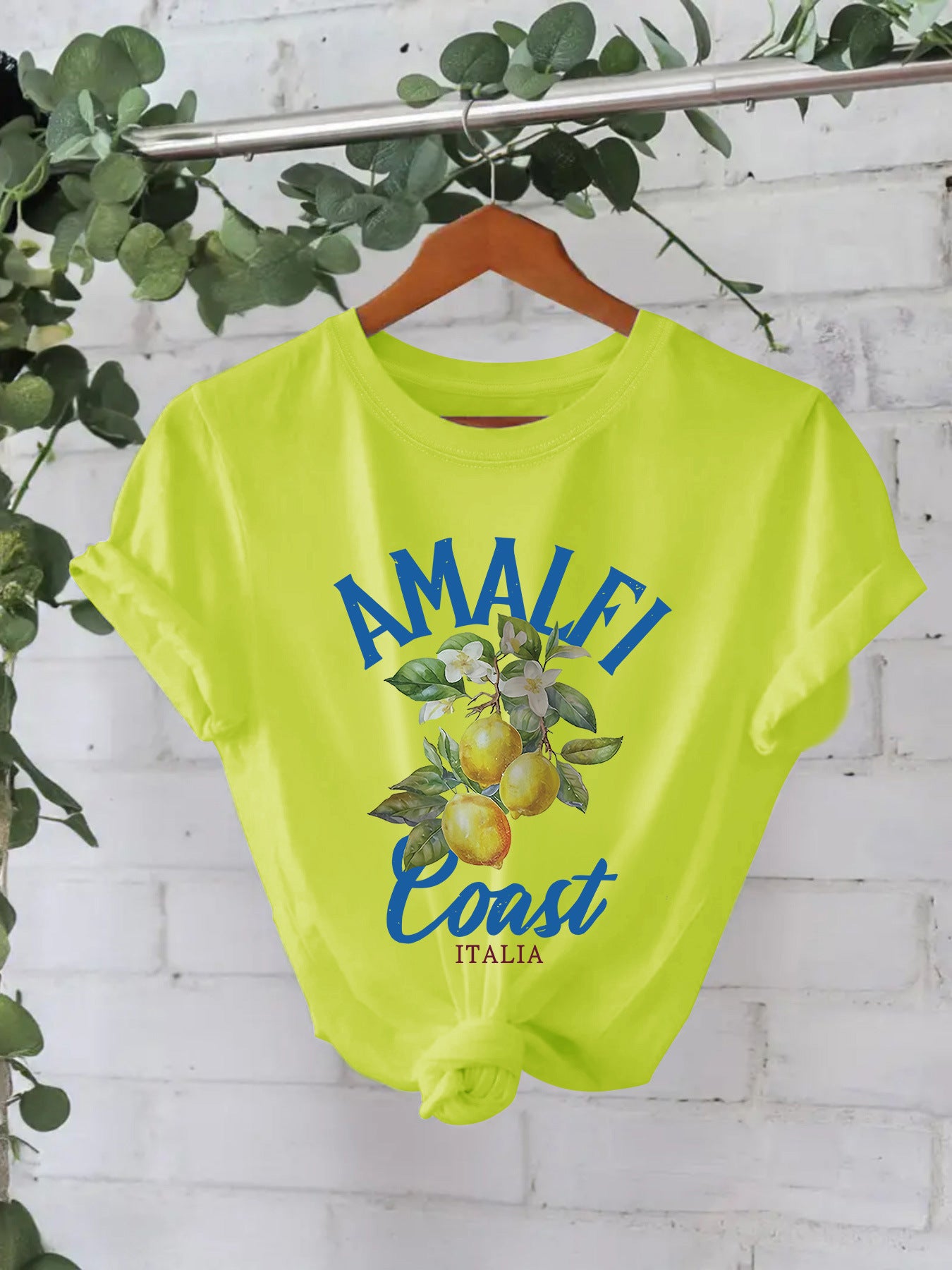 AMALFI Coast ITALIA Pure Cotton T-shirt