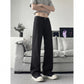 Slant Cut Flared Jeans Men Street Style Clean Fit Straight Leg Slim Flared Pants Vibe Trendy