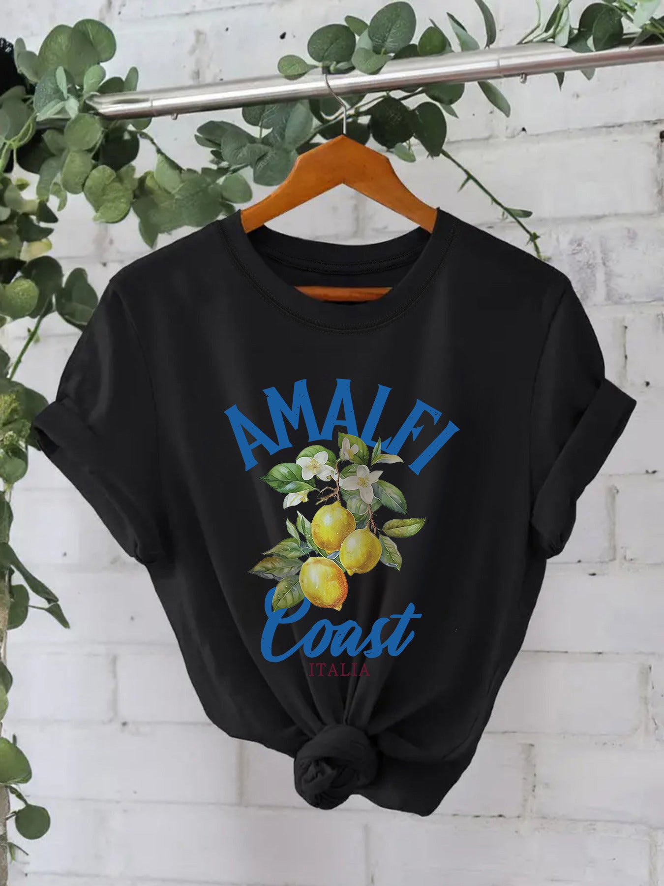 AMALFI Coast ITALIA Pure Cotton T-shirt
