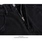 Street Style Studs Asymmetrical Straight Leg Jeans