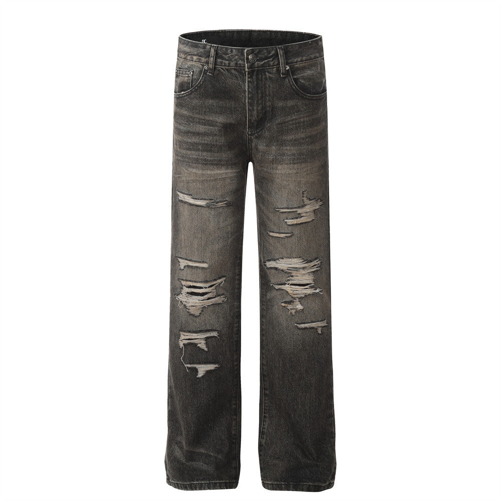 Distressed jeans