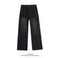 Street Style Studs Asymmetrical Straight Leg Jeans