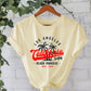 T-shirt WEST COAST letter print
