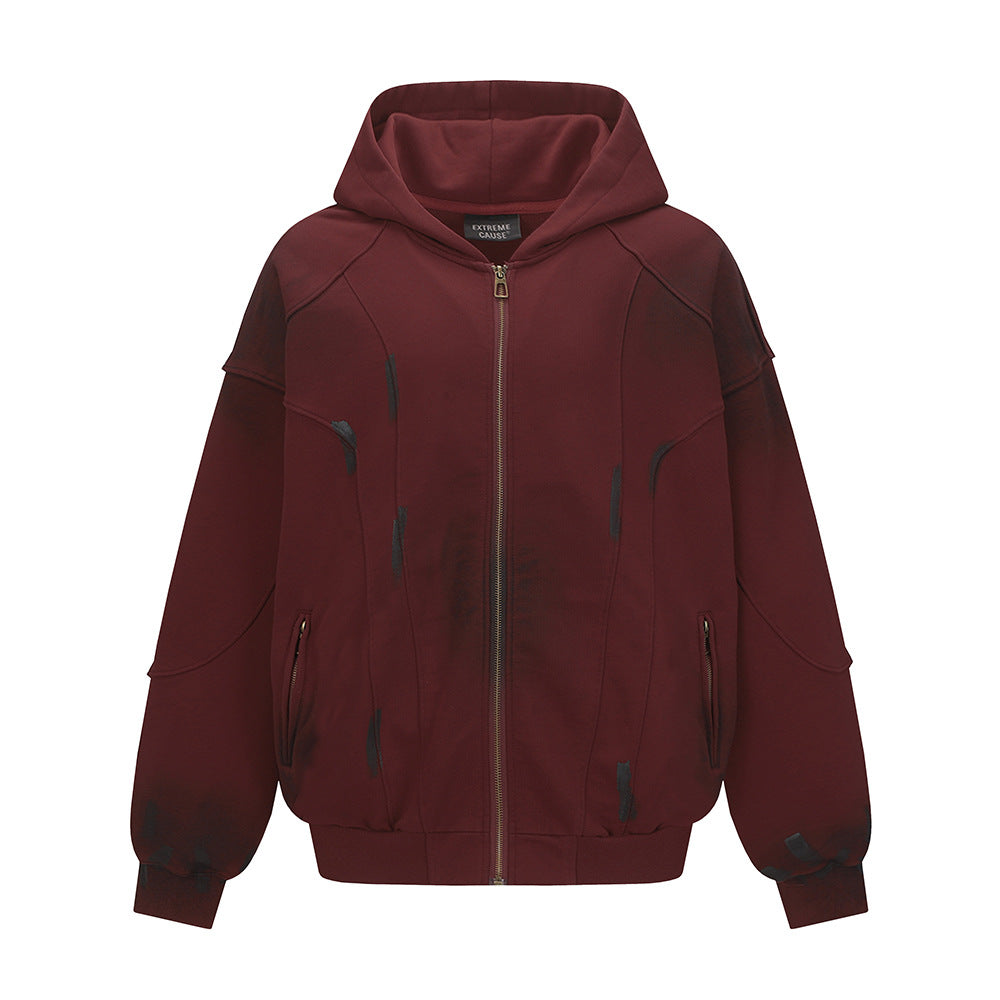 Splashing ink on dirty hoodies