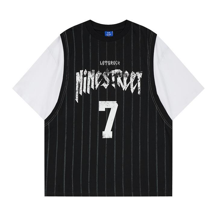 Printed fake two T-shirts