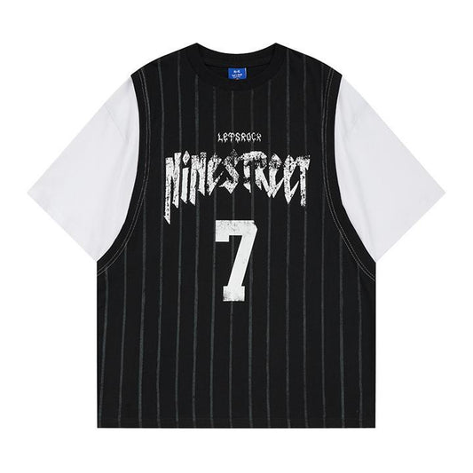 Printed fake two T-shirts