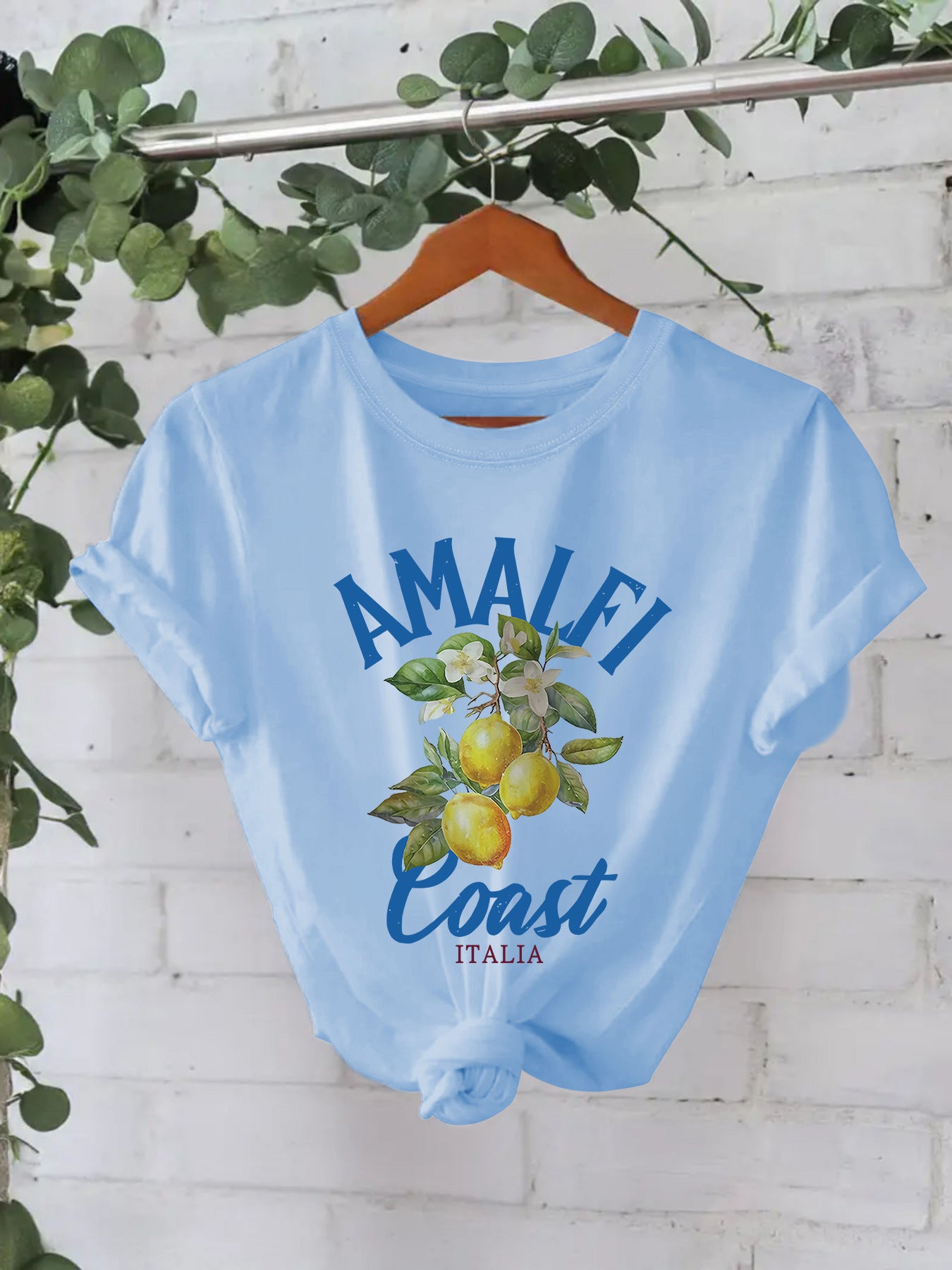 AMALFI Coast ITALIA Pure Cotton T-shirt