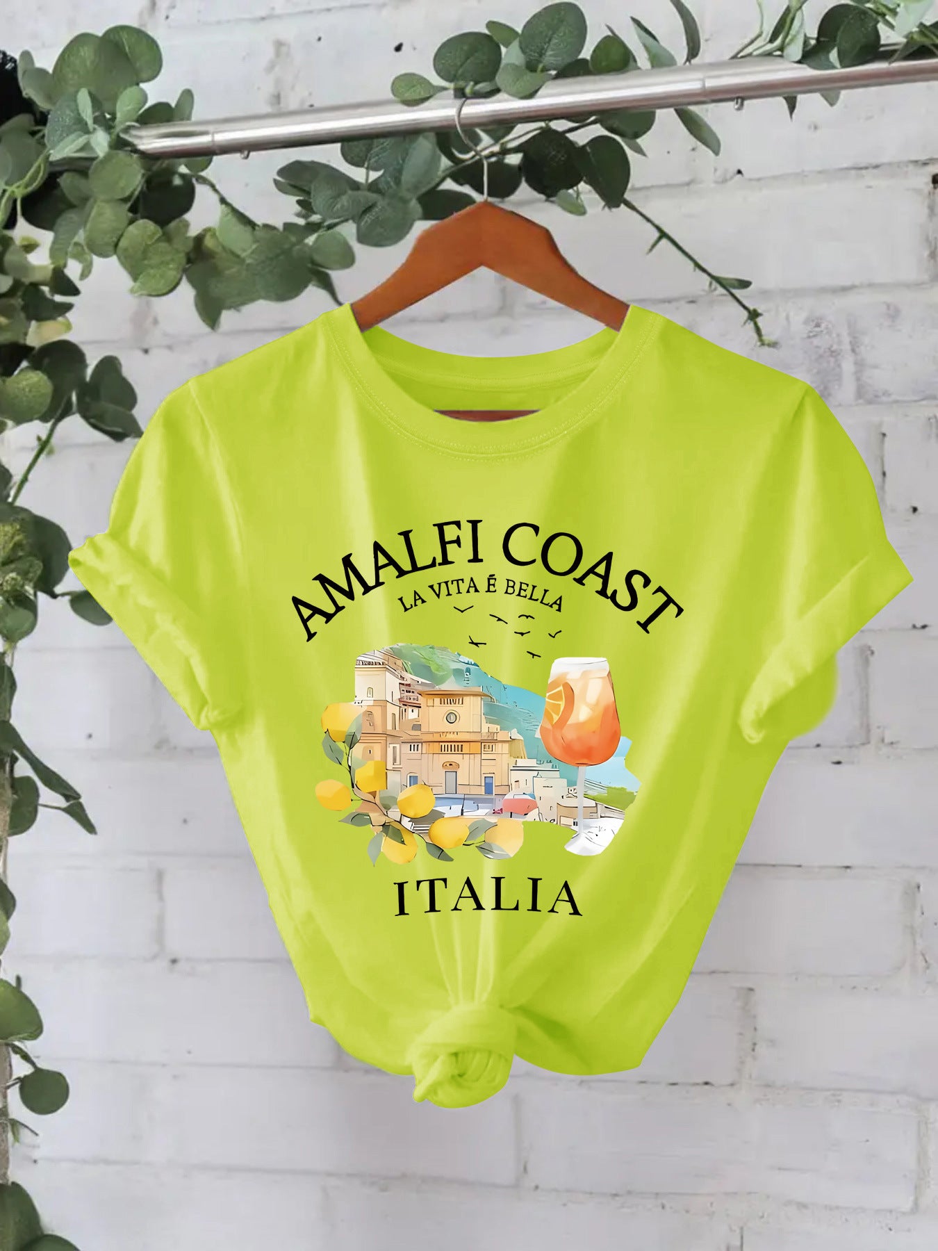 Printed short sleeved AMALFI COAST
