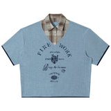 Fake two short sleeved T-shirts