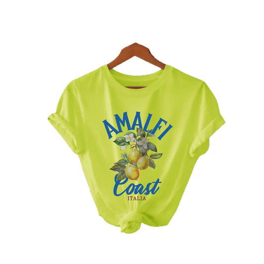 AMALFI Coast ITALIA Pure Cotton T-shirt