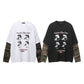 Camouflage fake two hoodies
