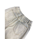 Vintage Street Style Distressed Rip-Off Denim Pants