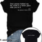 You are enough printed t-shirts