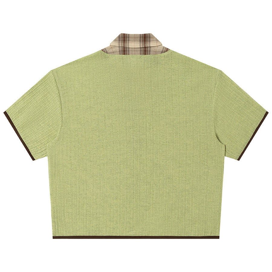 Fake two short sleeved T-shirts