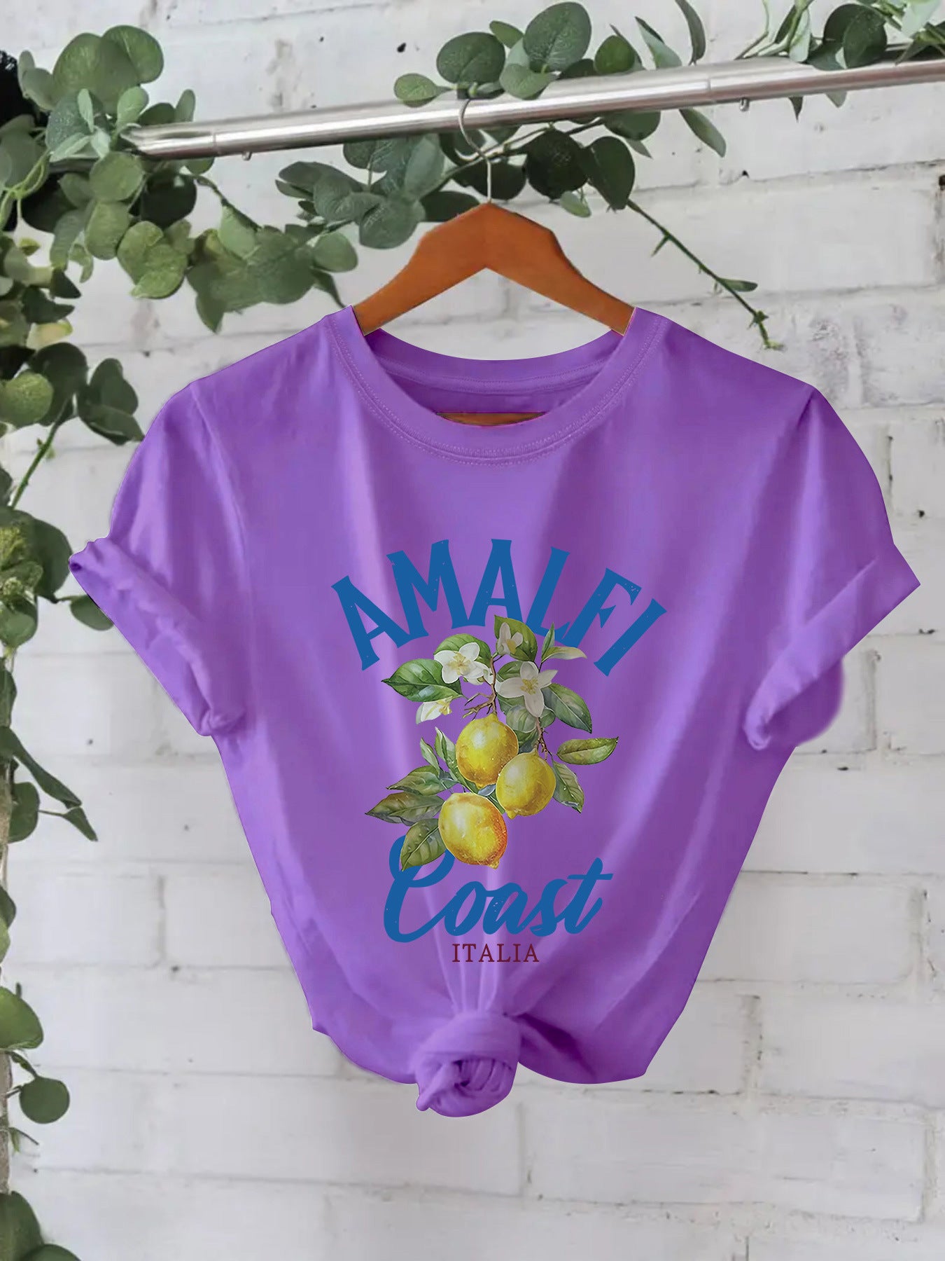 AMALFI Coast ITALIA Pure Cotton T-shirt