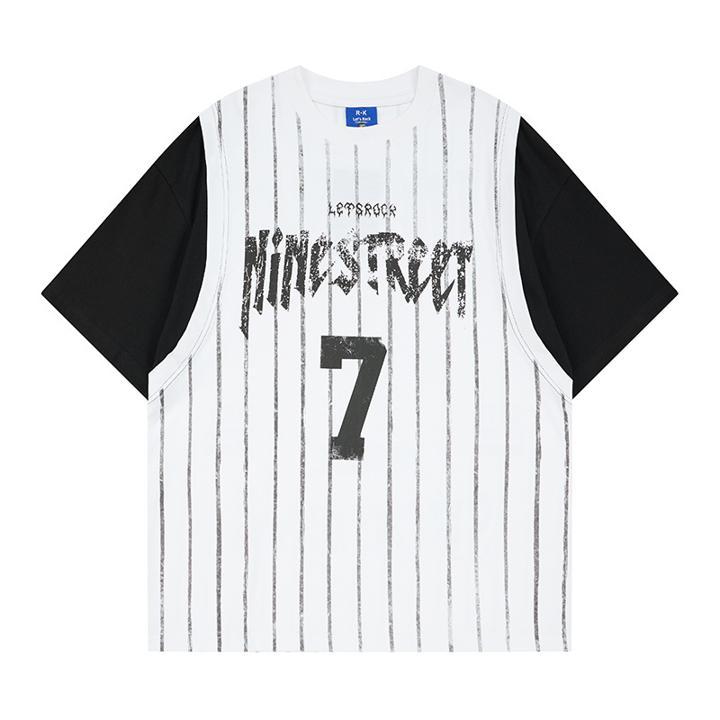 Printed fake two T-shirts