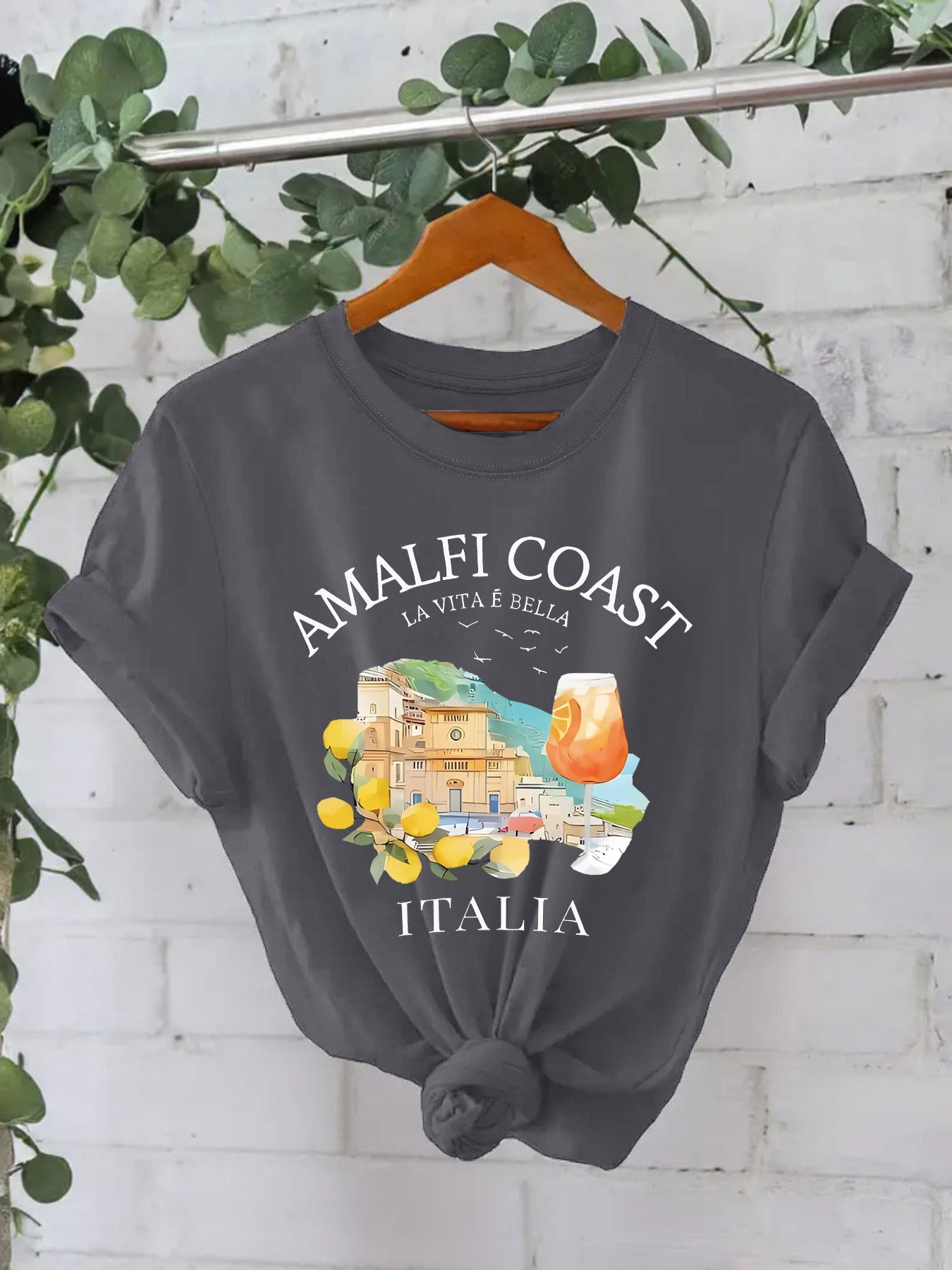 Printed short sleeved AMALFI COAST