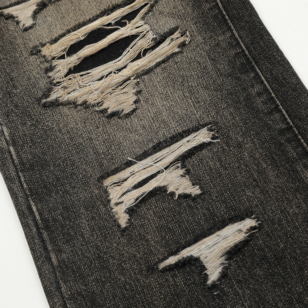Distressed jeans