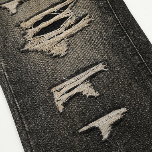 Distressed jeans