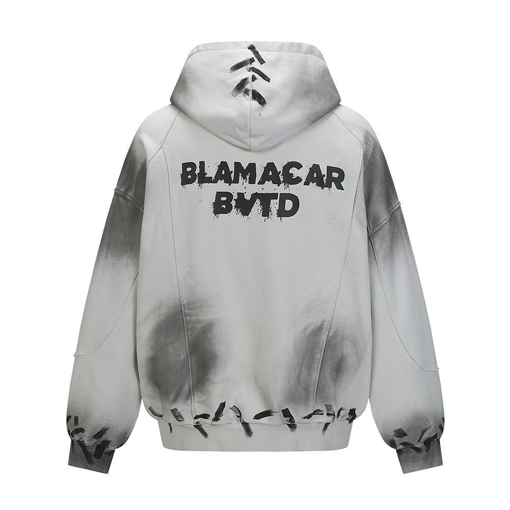 Splashing ink on dirty hoodies