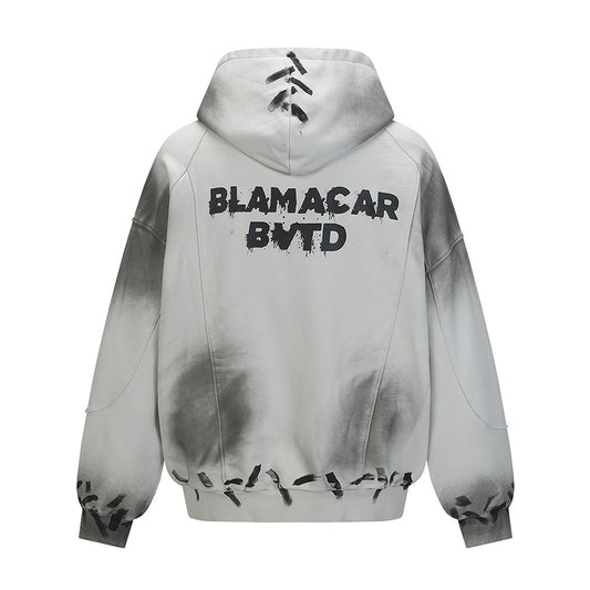 Splashing ink on dirty hoodies