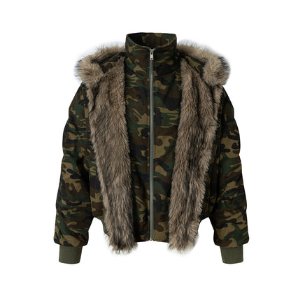 Two fake cotton jackets with cotton jackets