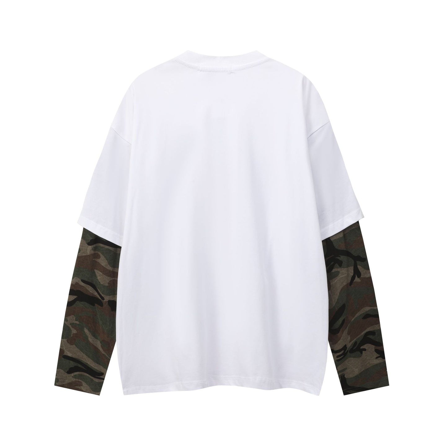 Camouflage fake two hoodies